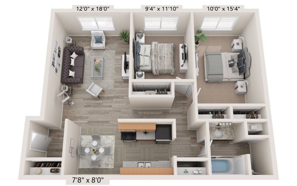 3D floor plan